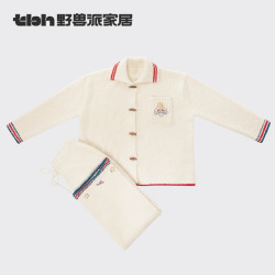 野兽派 tbh野兽派家居小王子梦想家半边绒家居服套装可外穿冬季情侣睡衣