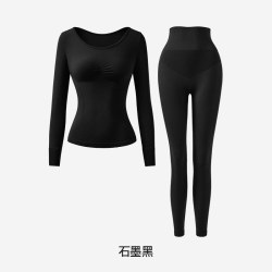 曲线主义 保暖内衣女士2026新款发热肌底贴身无痕秋衣秋裤套装冬季