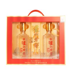 泸州老窖 六年窖头曲礼盒 52度 浓香型白酒 500ml*2瓶 礼盒装