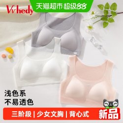 Vvhedy 少女文胸青春发育期女学生高中生内衣三阶段女孩文胸背心式
