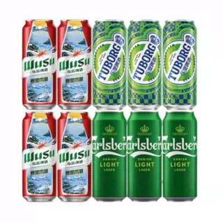 嘉士伯 啤酒组合装 500ml*10罐 淘金币34.31元