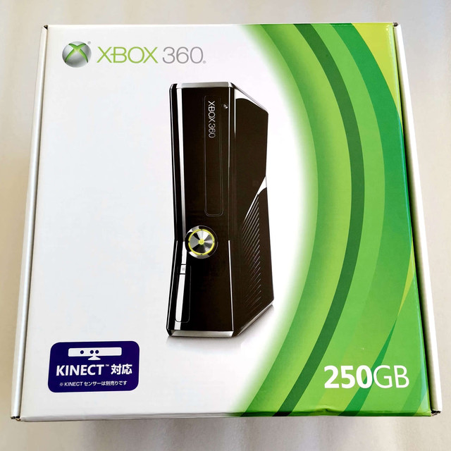微软 日版S版 250GB 黑色 XBOX360游戏机 xbox360主机全新未开封