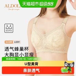 雅黛俪 全罩杯内衣女大胸显小显瘦文胸透气蜂巢杯收副乳防下垂胸罩