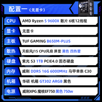 ROG 打瓦选装备库AMD 9800X3D无显卡DIY电脑组装机三角洲csgo游戏海景房台式主机玩家国度官方旗舰店