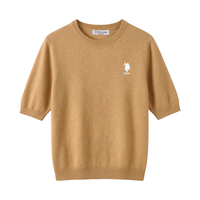 U.S. POLO ASSN. 女士圆领短袖T恤 米色 XL