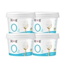 简爱 0%蔗糖酸奶130g*4杯 天然乳蛋白 无蔗糖酸奶