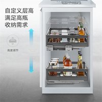 悍高 厨房拉篮L系列 300柜分层式阻尼导轨承重30kg