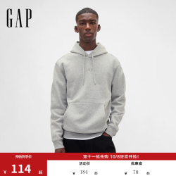 Gap 男女装秋季款Logo刺绣抓绒卫衣