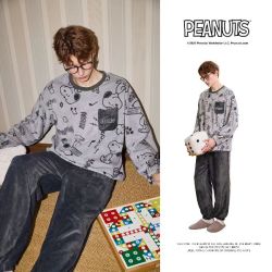 果壳 家居服女睡袍冬季珊瑚绒家居服睡衣套装