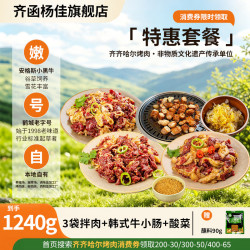 齐函杨佳 齐齐哈尔烤肉特惠套餐 特惠套餐（1240g）下单赠蘸料90g