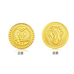 潮宏基 十二生肖六合三合龙蛇黄金串珠足金转运珠硬金马年送礼新年