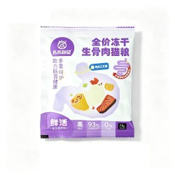 PAW STORY 主食冻干生骨肉猫咪专用猫粮鸡肉三文鱼口味训练奖励拌粮