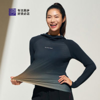 PLUS会员：必迈 运动健身跑步竞训防晒连帽长袖秋冬跑步内搭打底透气排湿男上衣