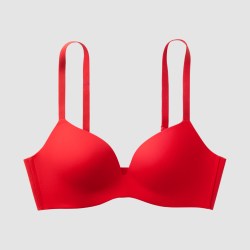 蕉内 蕉蕉杯红色文胸无痕内衣女小胸聚拢显大胸罩新娘结婚本命年