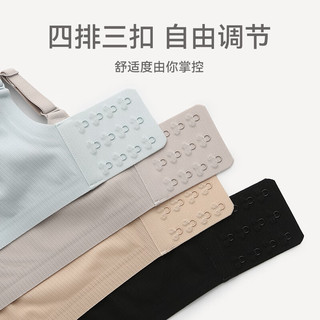 芬腾 FB25690154 无钢圈一片式文胸 咖灰 2XL