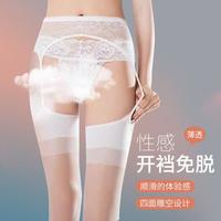 皮尔·卡丹 3D性感黑色免脱一体吊带丝袜女防滑迷人纯欲黑丝