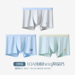 Hodo 青少年内裤纯棉10A抗菌裆男生A类四季款四角短裤裤头平角裤