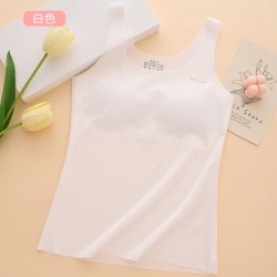苛尔菲 固定胸垫少女发育期内衣女童二三阶段长款背心大童初中生内穿文胸
