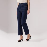移动端：Levi's 26年秋季新款女士复古RIBCAGE高腰修身直筒牛仔裤