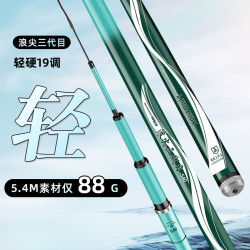 丁彦雨航鱼竿长节碳素手竿5H28调6H19调台钓竿超 5H28调竿加送备用竿稍 5.7米鱼竿带备用竿稍