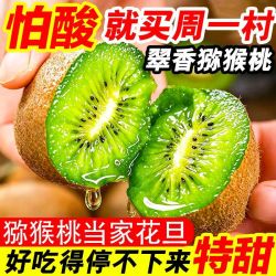 周一村 陕西周至翠香猕猴桃 绿心 新鲜水果
