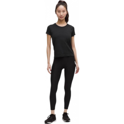 lululemon Fast and Free 女士高腰紧身裤 24英寸 拉绒 黑色