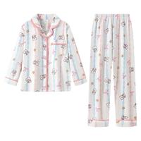 宫蝶 mikko法兰绒蓄热加厚家居服套装