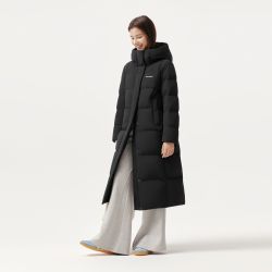 坦博尔 羽绒服女长款过膝2026年冬季新款高充绒加厚保暖连帽外套女