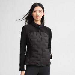 AIR PEACE太平鸟羽绒服女秋冬拼接户外保暖轻薄连帽鸭绒户外外套