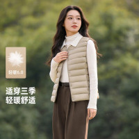 雪中飞 女士内穿羽绒马甲 浅亚麻 S