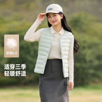 雪中飞 轻薄保暖 浅豆青绿 L 170/92A 女士羽绒马甲