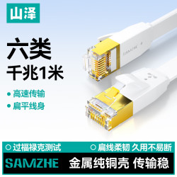 山泽 千兆网络连接 六类网线  1米