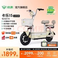 绿源 电动自行车ZOF 新国标电动车可上牌 48V24h锂电