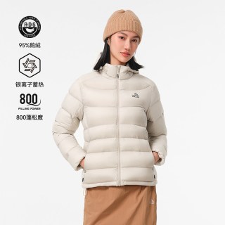 移动端：伯希和 800蓬鹅绒羽绒服男女秋冬季户外防风保暖轻薄外套12340804黑色L