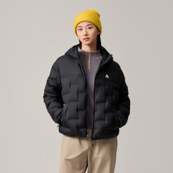 安踏 面包羽绒服丨林孝埈同款鹅绒短款加厚羽绒服男士外套 -5  (男175)