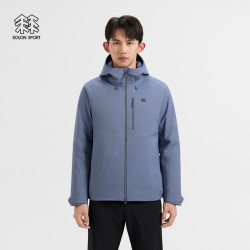 KOLON SPORT 羽绒服透湿防水男士连帽防水羽绒夹克冲锋衣
