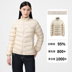 君羽 800蓬鹅绒羽绒服女短款95白鹅绒轻量化鹅绒服男内胆外套