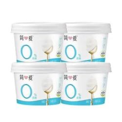 简爱 0%蔗糖酸奶130g*4杯 天然乳蛋白 无蔗糖酸奶