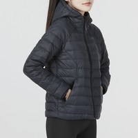 安德玛 UA连帽外套轻薄羽绒服女2024春季新款保暖训练运动棉羽夹克