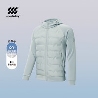 海澜之家 SPORTSDAY连帽男士羽绒服 蓝灰（净色） M