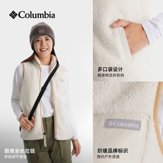 Columbia哥伦比亚 AR0688 抓绒背心 象牙白 L