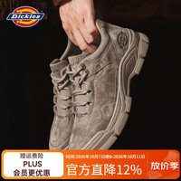 Dickies 马丁靴男鞋2026秋冬新款靴子男士低帮工装鞋增高男靴登山徒步鞋 驼色