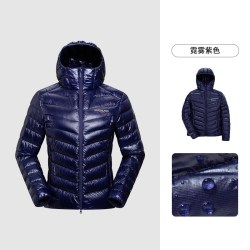 诺诗兰 赤甲1000男女连帽羽绒服保暖防泼水户外徒步外套