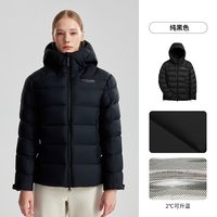 移动端：诺诗兰 鹅绒羽绒服女士新户外徒步登山防泼保暖连帽外套