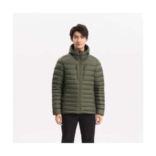 迪卡侬 日本直邮DECATHLON 男士羽绒服 带帽 TREK500 卡其色