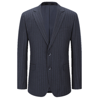 雅戈尔 YOTX217287FIY 抗皱条纹西服套装 藏青 165/88A