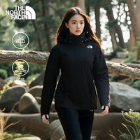 北面 冲锋衣女户外运动防风连帽外套夹克单层 8GGF JK3 L