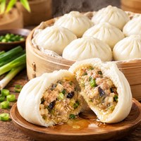 茂徽 鲜肉大葱小笼包速冻包子早餐半成品