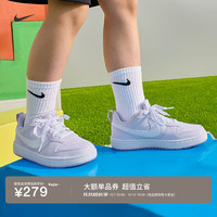 耐克 酷菠萝青少年平底运动鞋秋男女童低帮板鞋NIKE COURT DV5456 500微葡萄紫/白色/丁香花紫 37.5