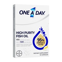 移动端：ONE A DAY 拜耳OneADay水晶鱼油95%高纯度omega3软胶囊12粒